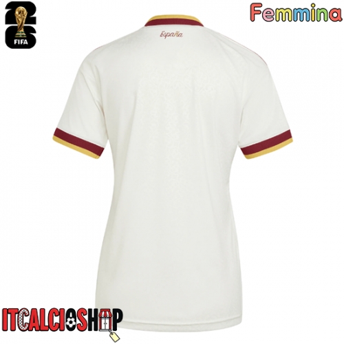 Spagna Seconda Maglia Femmina Mondiali 2026 Manica Corta